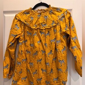 Michelle McDowell boutique zebra top -small